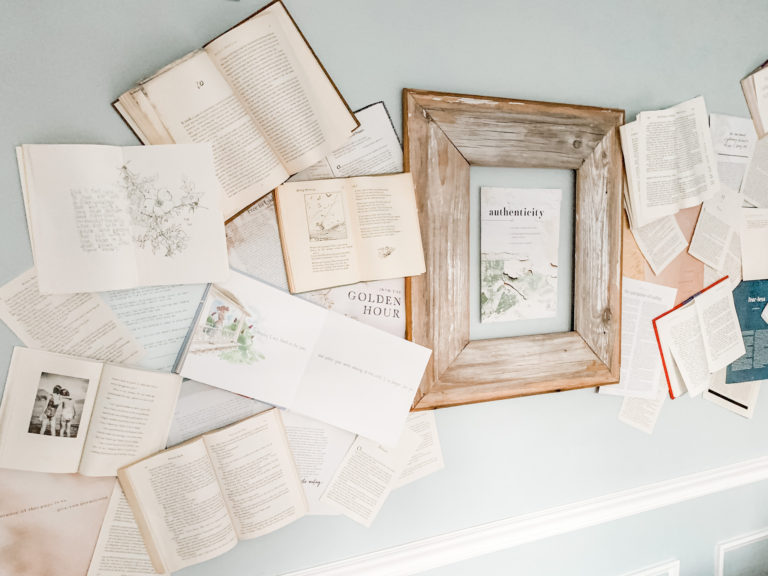 What You Need To Know About The Unwritten Pages Of Your Story and A DIY Book Wall.
