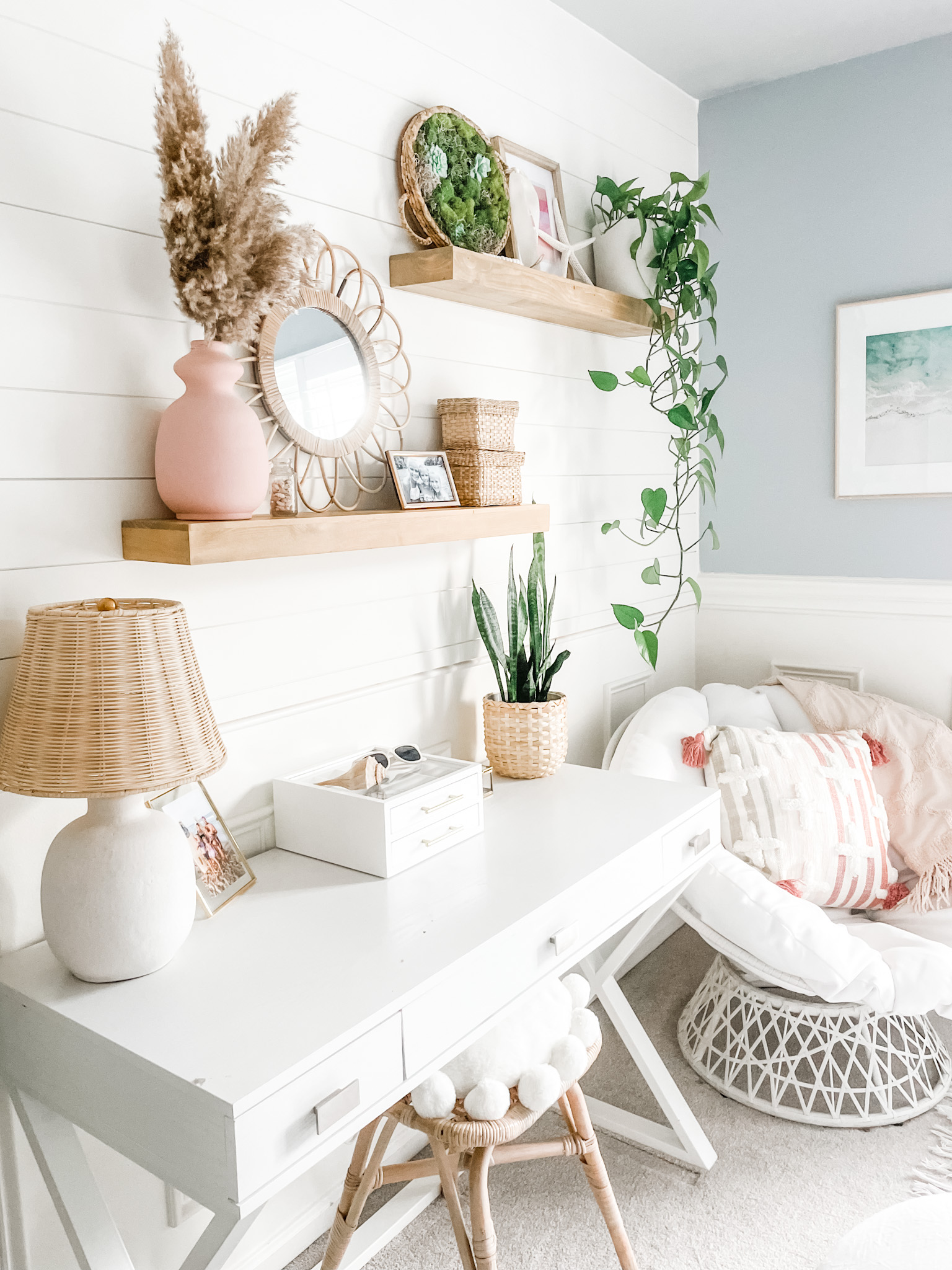 How To Decorate A Coastal Themed - Beachy Bedroom - Home with Heather