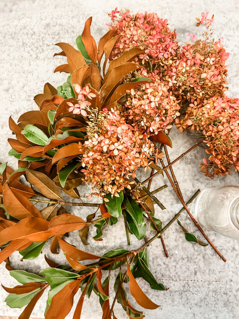 Decorating with flower when hosting an easy fall dinner party
